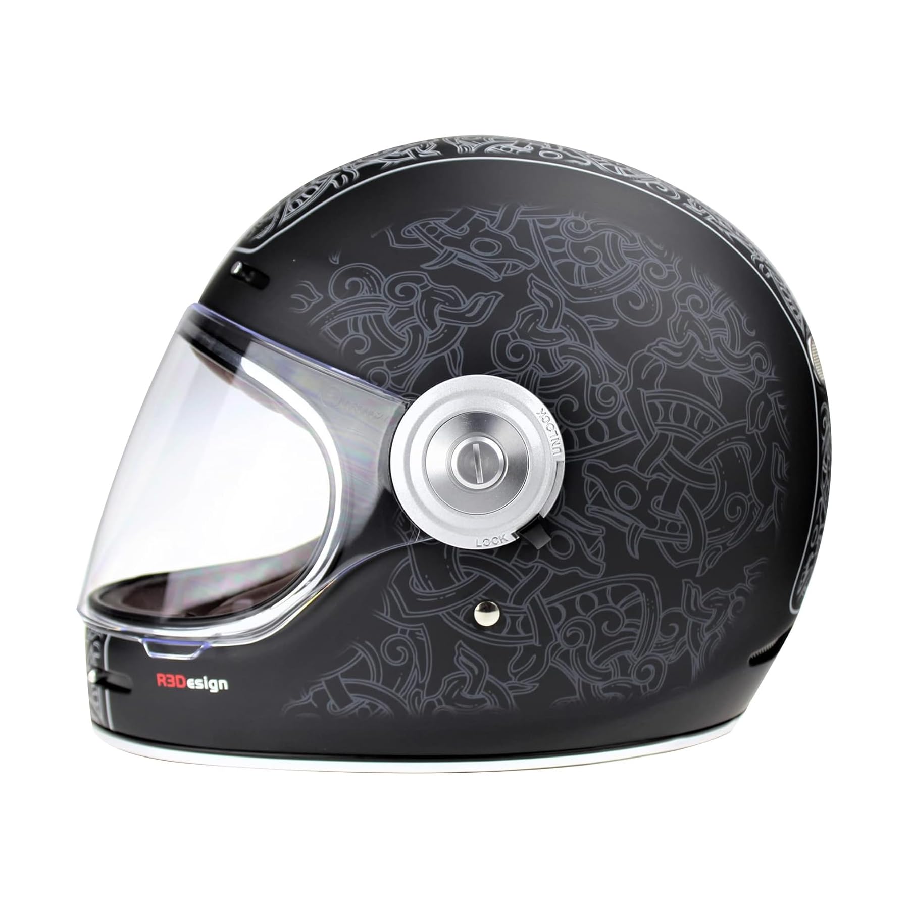 ViPER F659 Retro Motorbike Full Face Helmets VPR.303 Adult Motorcycle Rider Men & Women with ECE Approved Helmet Premium Classic Sports Racing Touring Scooter