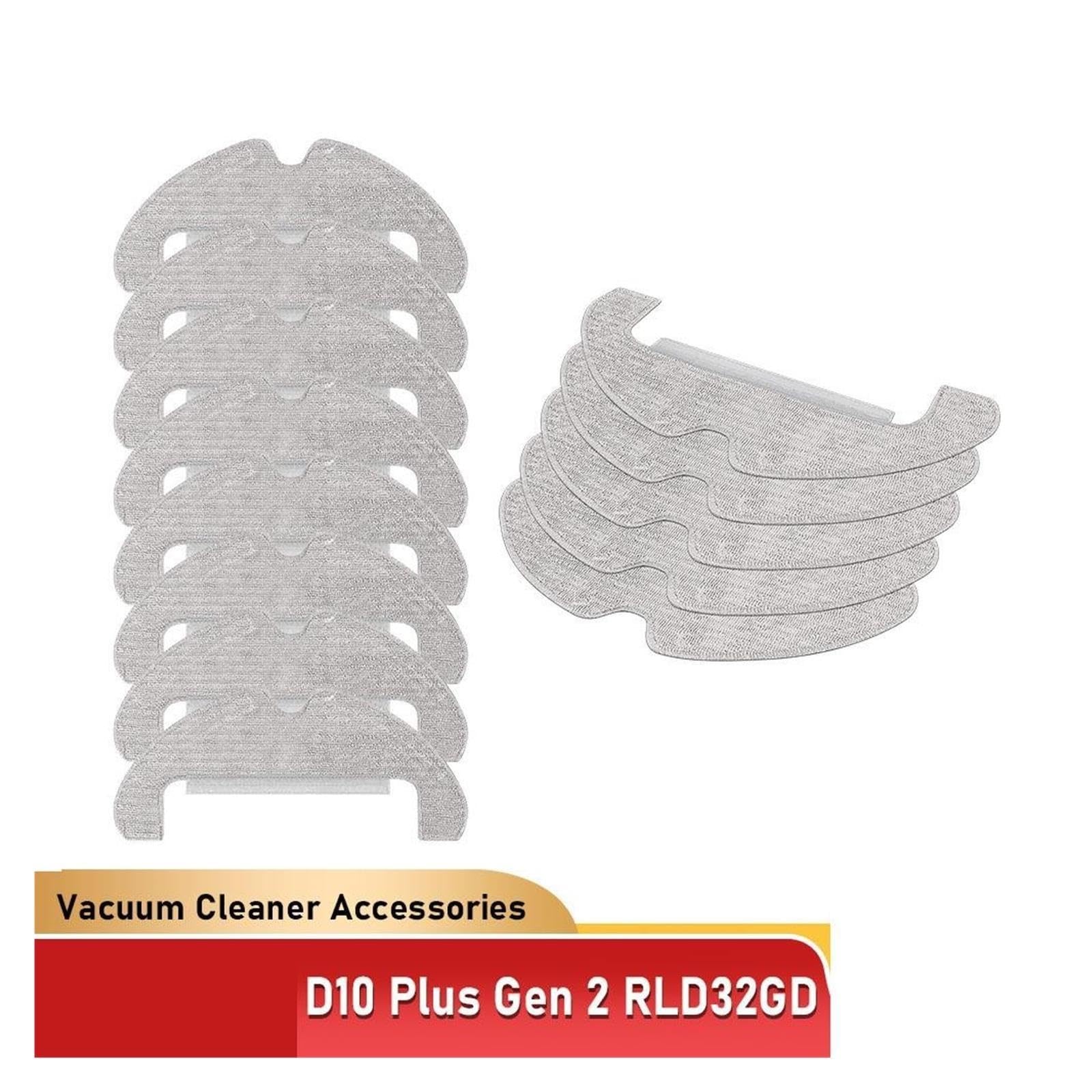 Panni Lavabili, compatibili con Dreame, D10 Plus