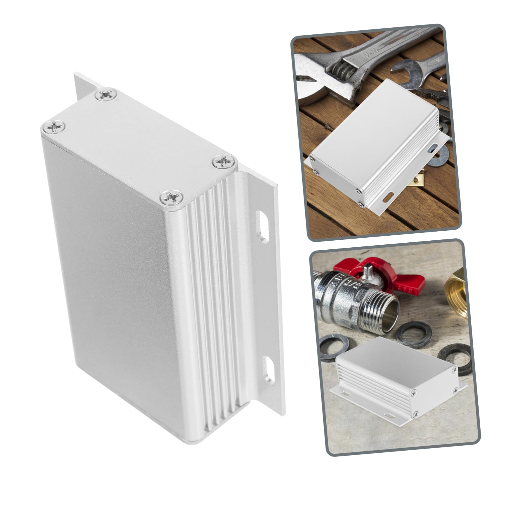 jojofuny 4stücke Aluminiumgehäuse Elektronische Anschlussdose Für Projekte Wetterfest Und Kompakt Einfache Installation Für Outdoor-anwendungen Und Elektronikprojekte