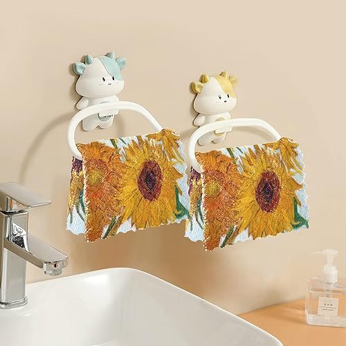 Miniatura 5 de ALAZA Van Gogh - Juego de 6 paños de cocina súper absorbentes, sin pelusas, para bar, té, juego de 6, 11 x 11 pulgadas