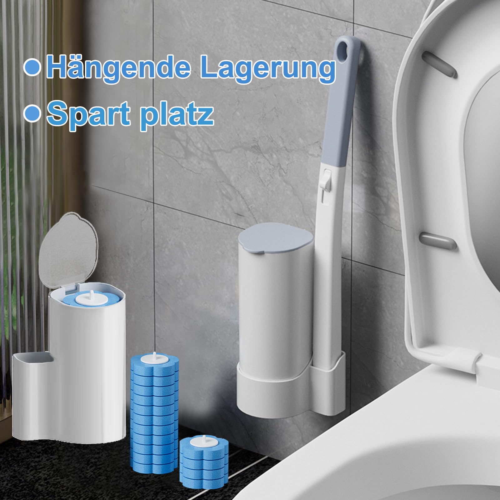 40 stuks wegwerptoiletborstels, antibacteriële