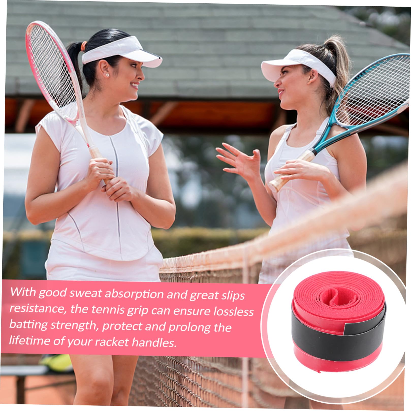 Toddmomy Fascia Impugnatura Assorbente per Racchetta da Tennis overgrip per Racchette da Badminton Nastro Grip per Racchetta da Badminton da Tennis Griptape Tennis