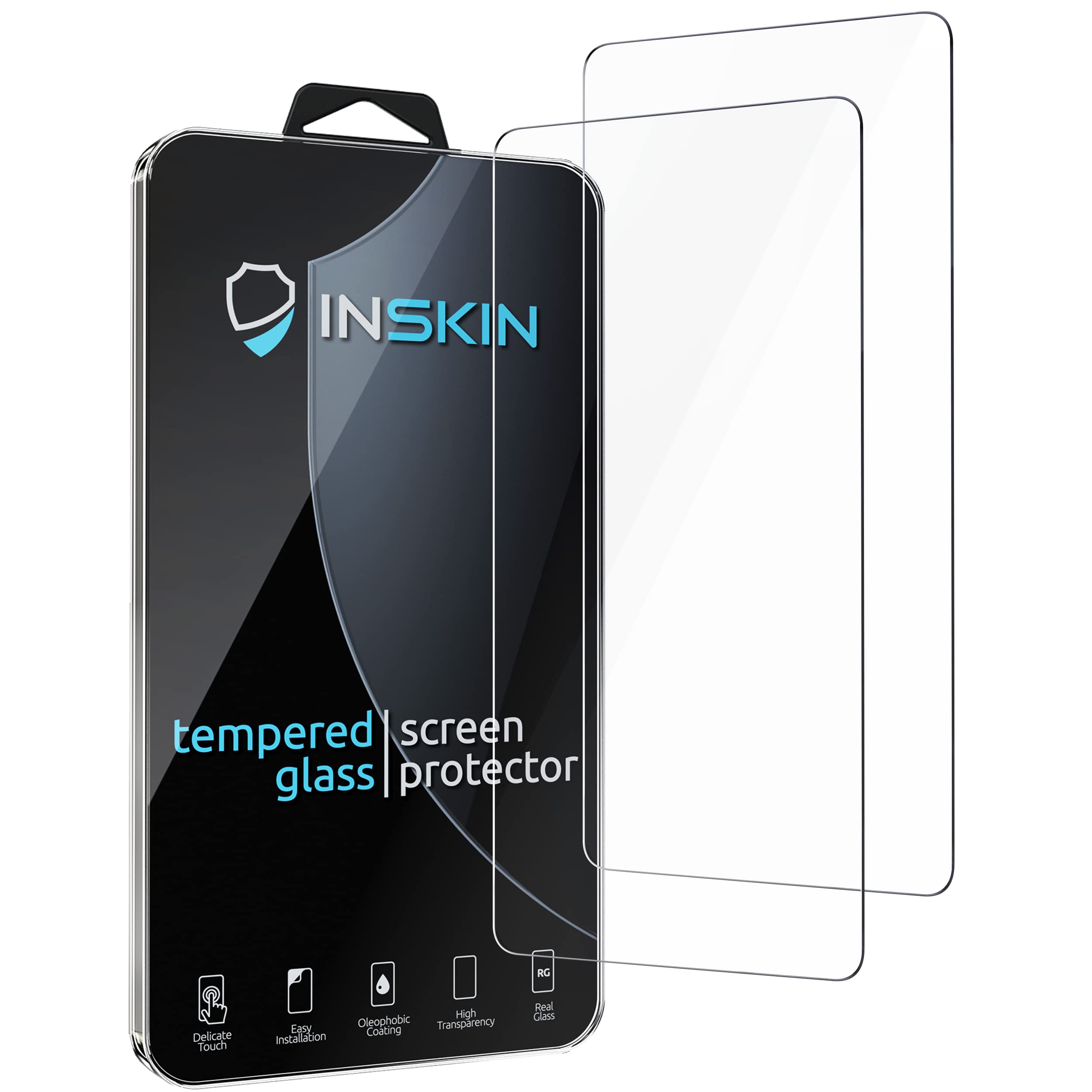 Sponsored Ad - Inskin Case-Friendly Tempered Glass Screen Protector, fits Samsung Galaxy Xcover Pro 6.3 inch [2020] - 2-Pack, HD Clear, Case-Friendly, 9H Hardness, Anti Scratch, Bubble Free Adhesive