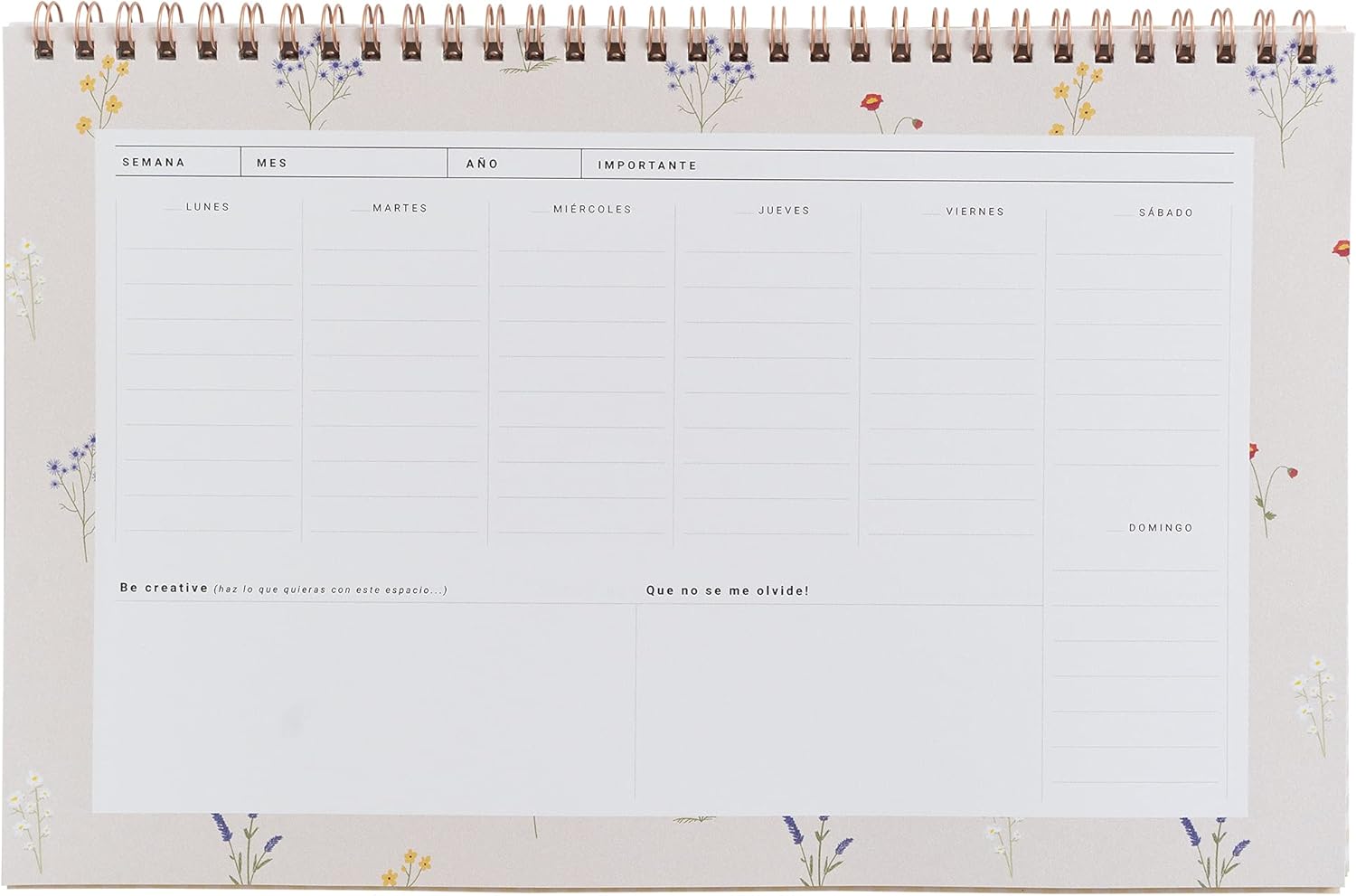 UO New Year's Eve Weekly Planner Unnumbered 60 Pages High Quality 90g Paper 30x24cm