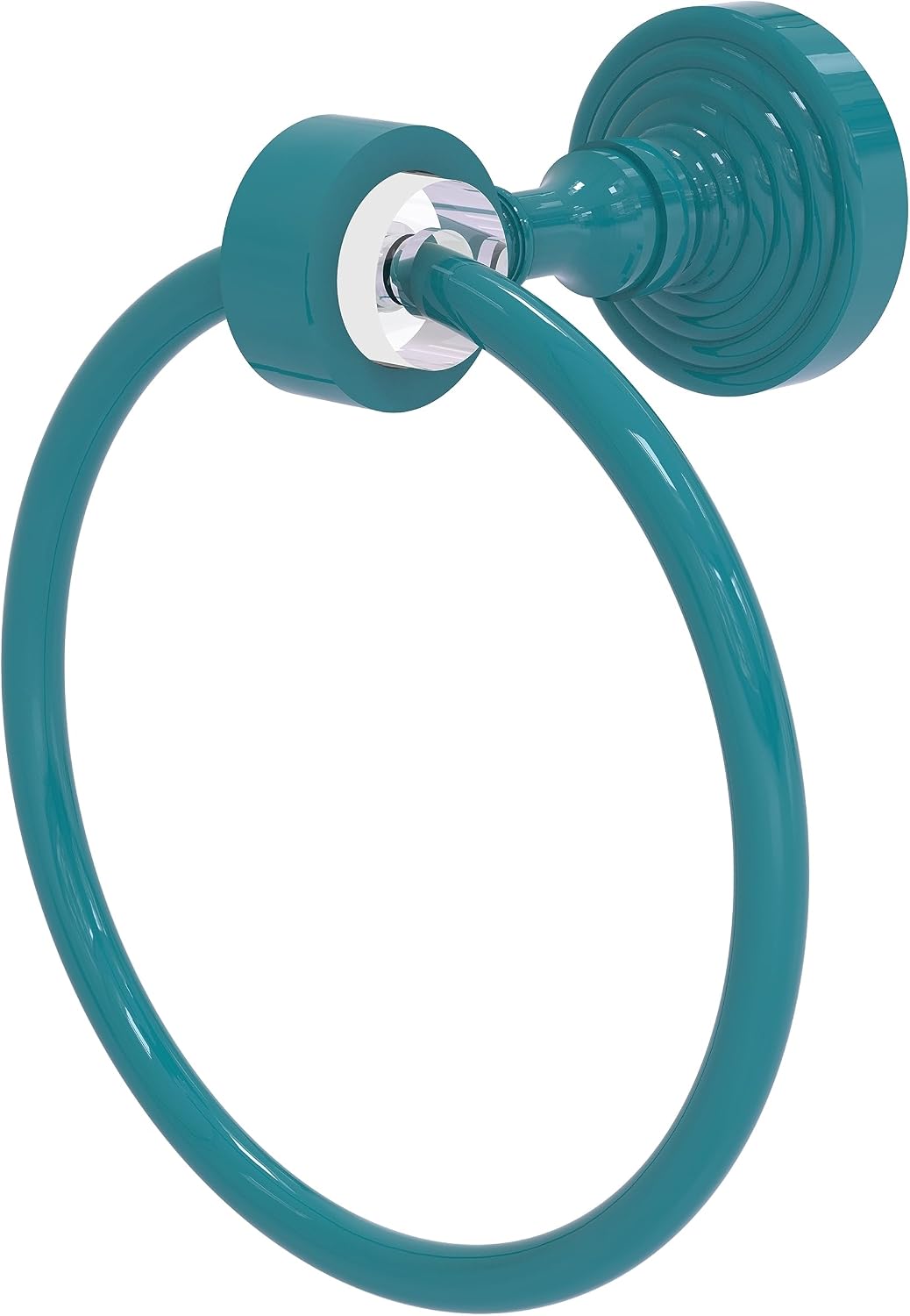 Allied Brass PG-16 Pacific Grove Collection Towel Ring, Matte White