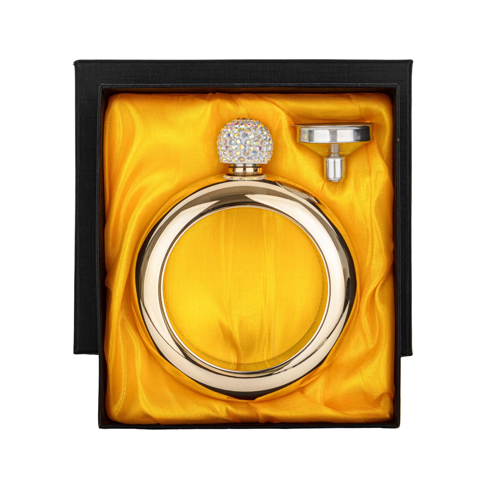 Bracelet Hip Flask for Women, 3.5 OZ Bangle Bracelet Flask with Funnel
