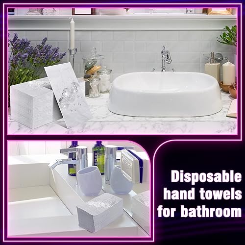 Miniatura 7 de 100 servilletas de cóctel para fiesta de discoteca con papel de aluminio plateado, servilletas de papel desechables de los años 70, 80, 90,