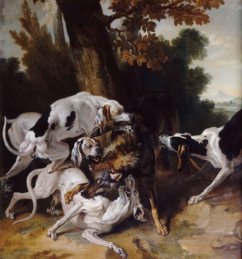 Peinture d'art d'affiche Jean Baptiste Oudry - Impression de haute qualité