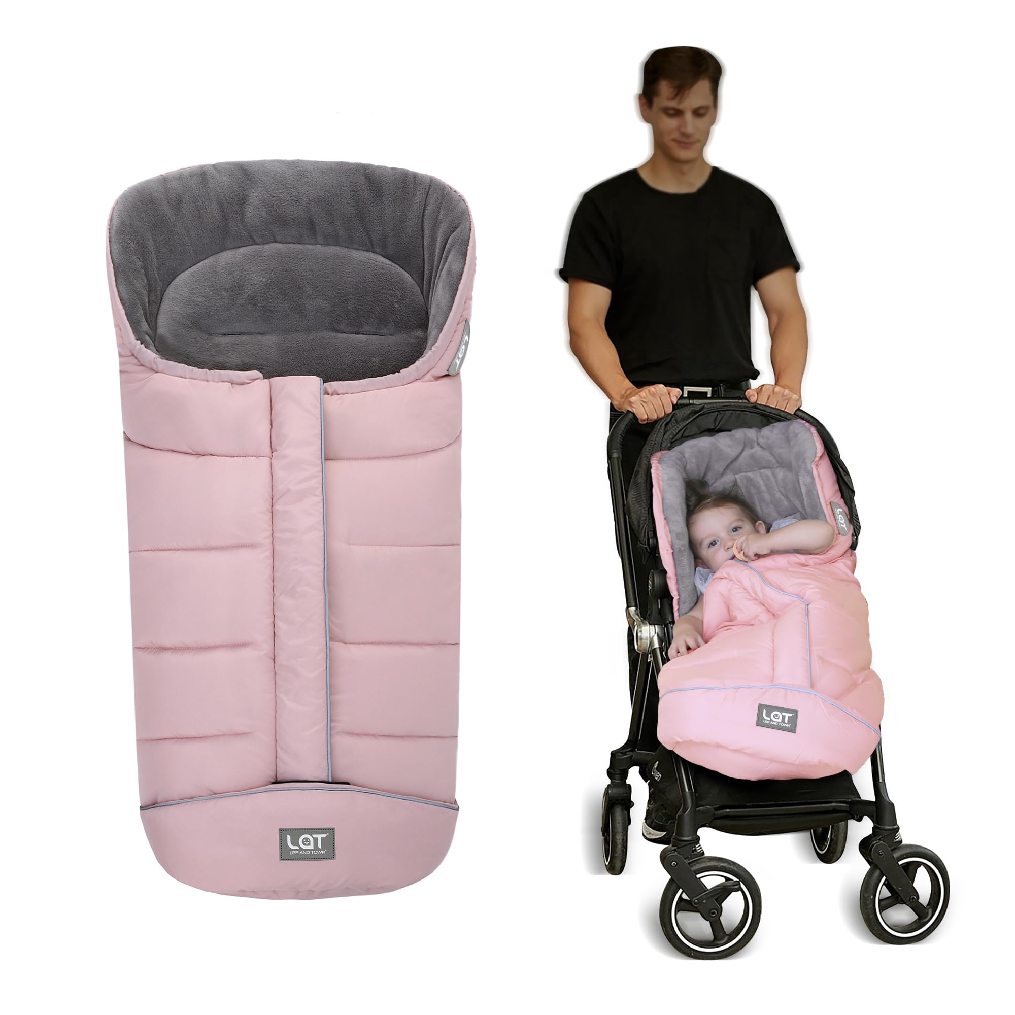 baby bites rosa sacco nanna squalo imbottito per neonati per passeggino