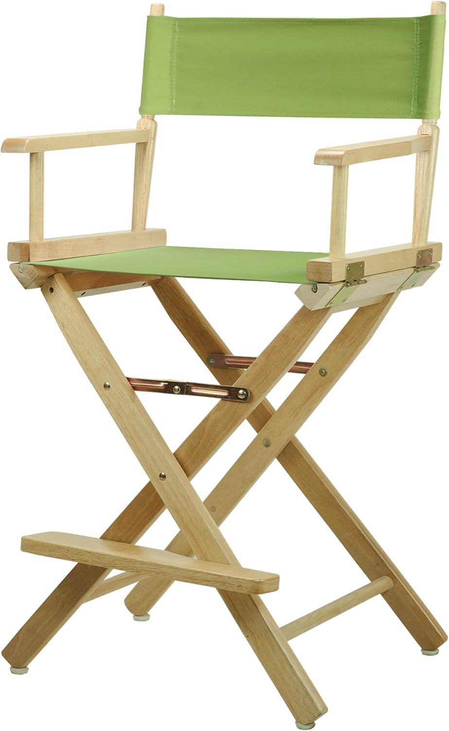 Casual Home 220-00/021-72 Director Chair 24" - Counter Height Natural Frame/Lime Green Canvas