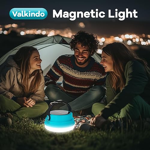 Miniatura 6 de Linterna de camping solar recargable, 2-en-1 Luz de camping recargable de 10000mAh y cargador de teléfono para senderismo, viaje - Luz colgante