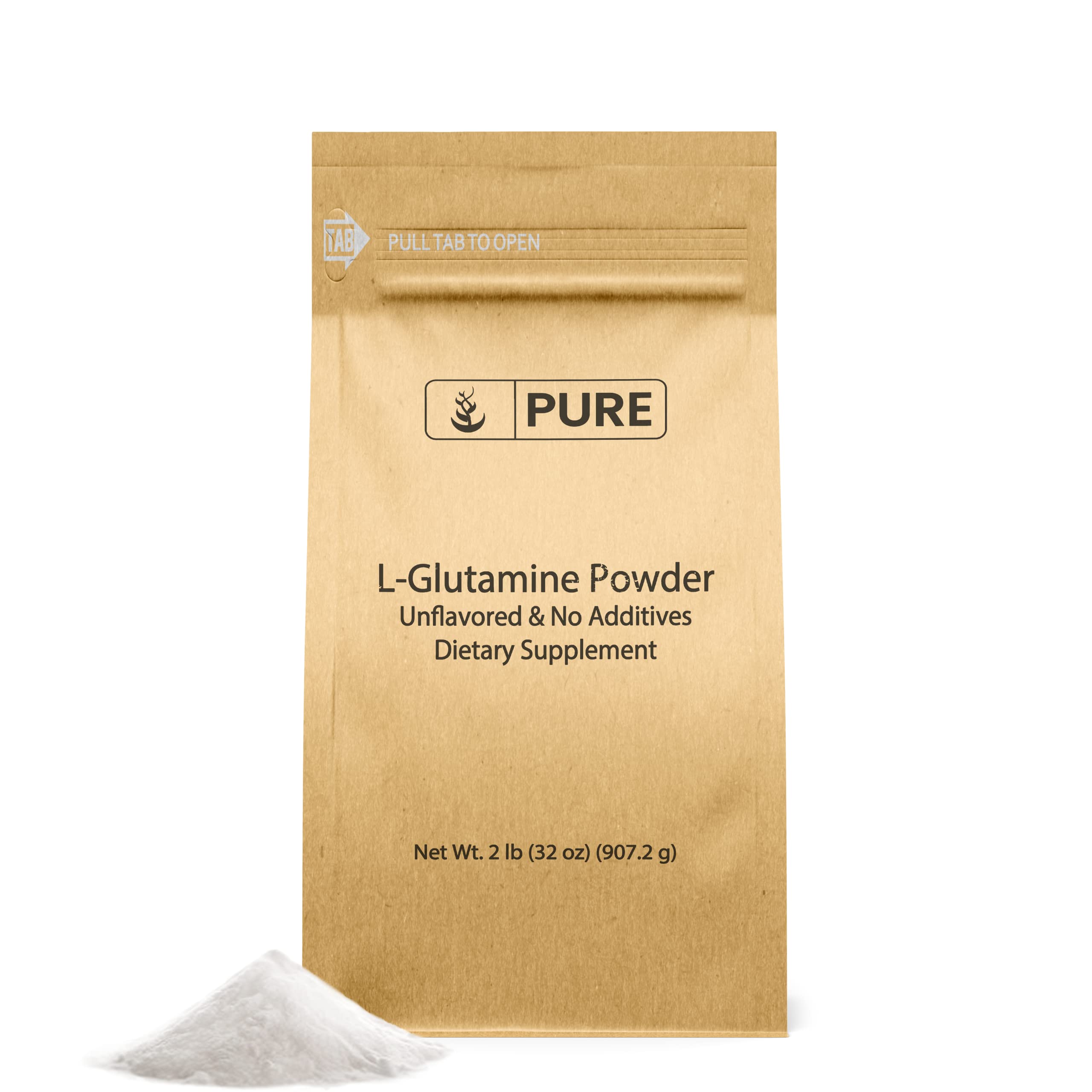 Pure Original Ingredients, L-glutamine Powder, 2 Lb 2 Pound (Pack of 1)