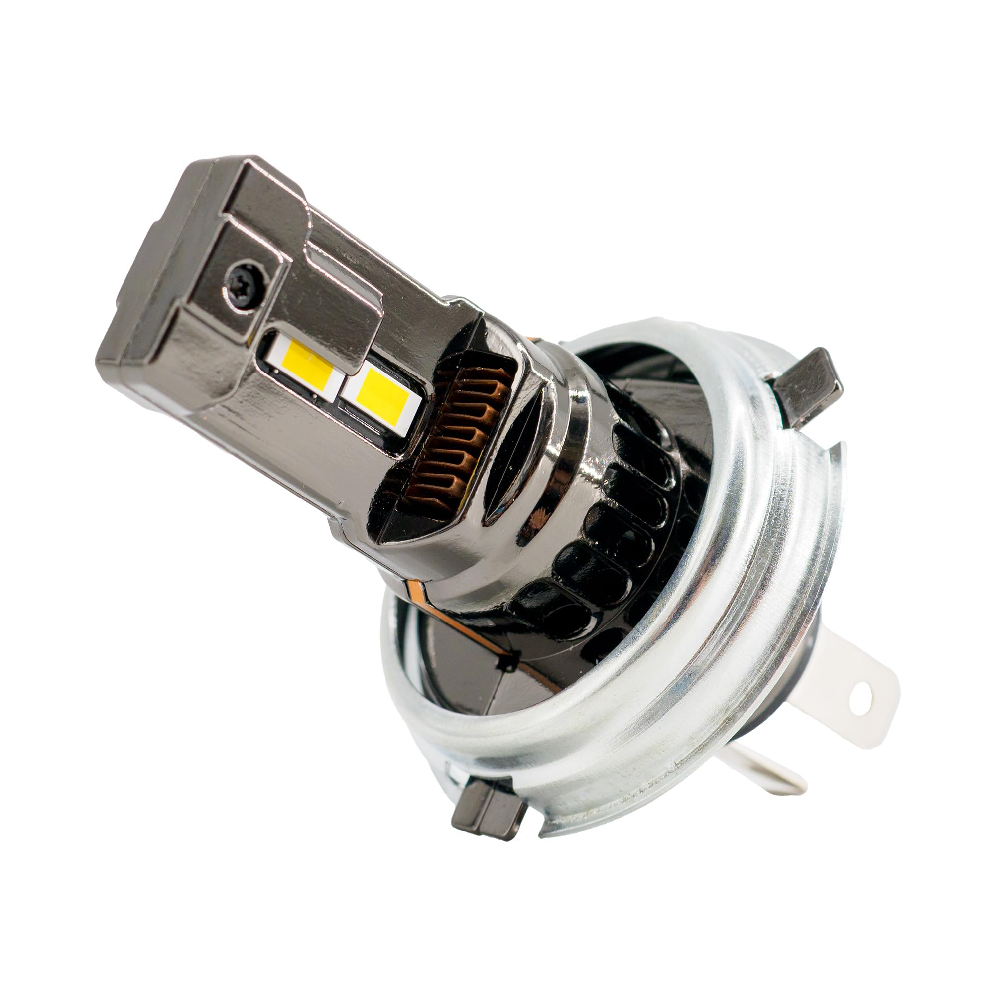 Simoni Racing TZ4P45T LED Conversion iLuz Titan, kit 2 Lampadine a Led Attacco H4 P45T di Piccole Dimensioni per Auto e Moto 4300°K Luce Bianca