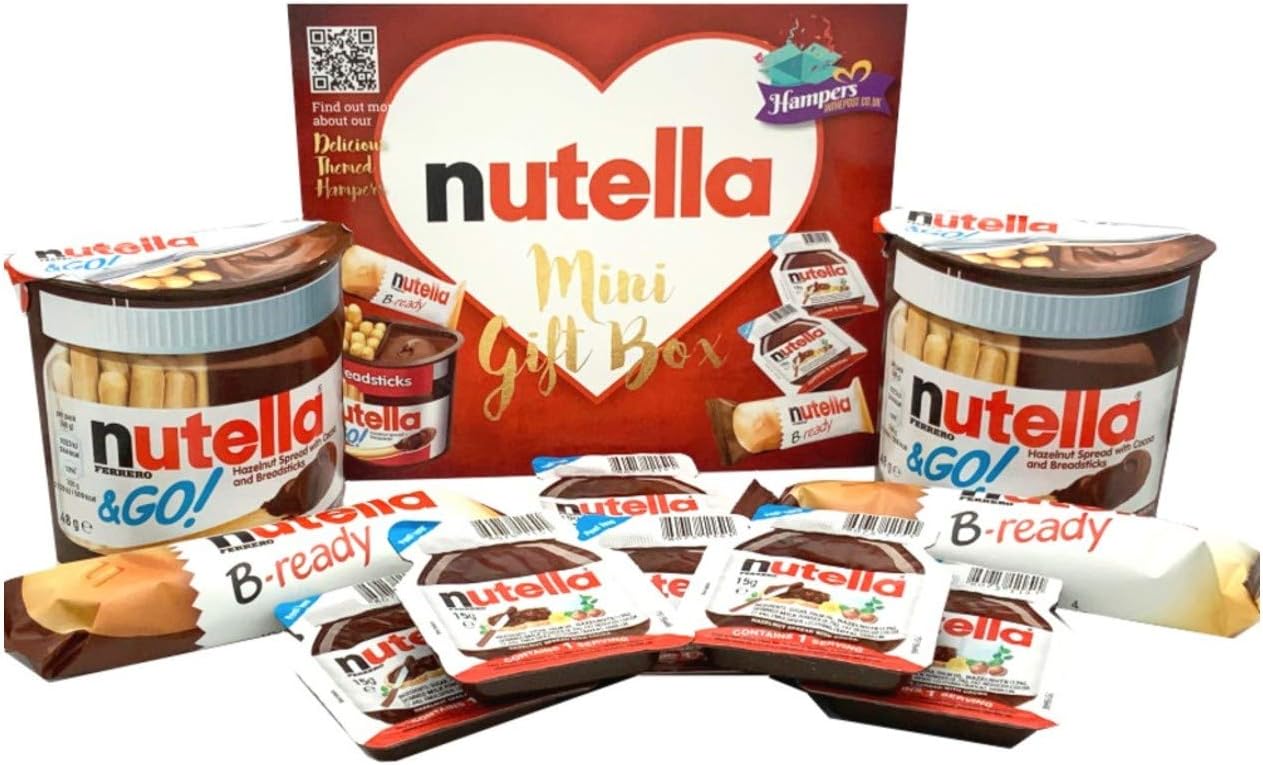 Nutella Mini Gift Box Chocolate Hamper - Christmas or Birthday Gift