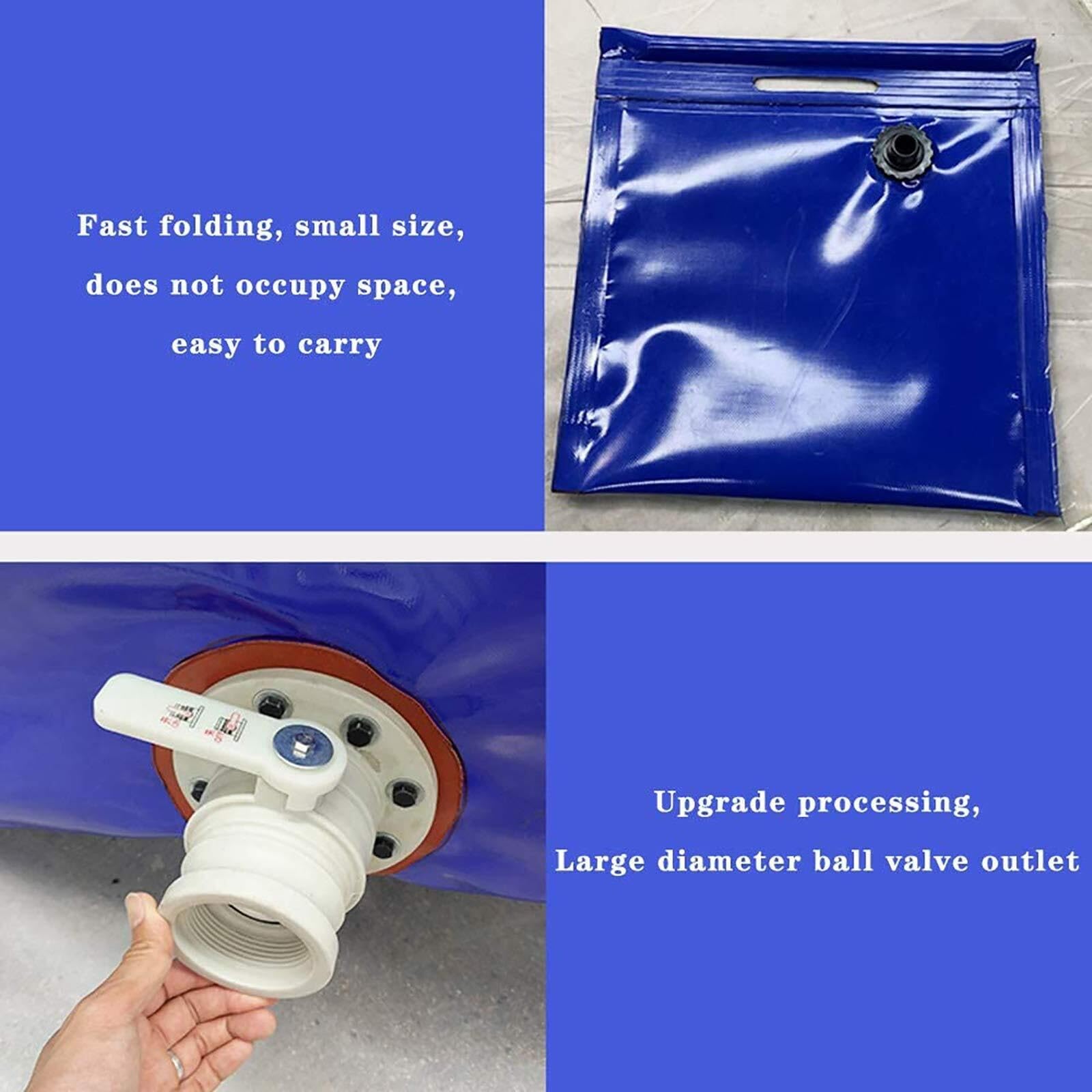 Depósito de Agua Flexible Bolsa de Bomba for Almacenamiento Agua, Grande, portátil, for jardín, for Montar en vehículo, Utilizada Pre-Loading Bag for Bridges