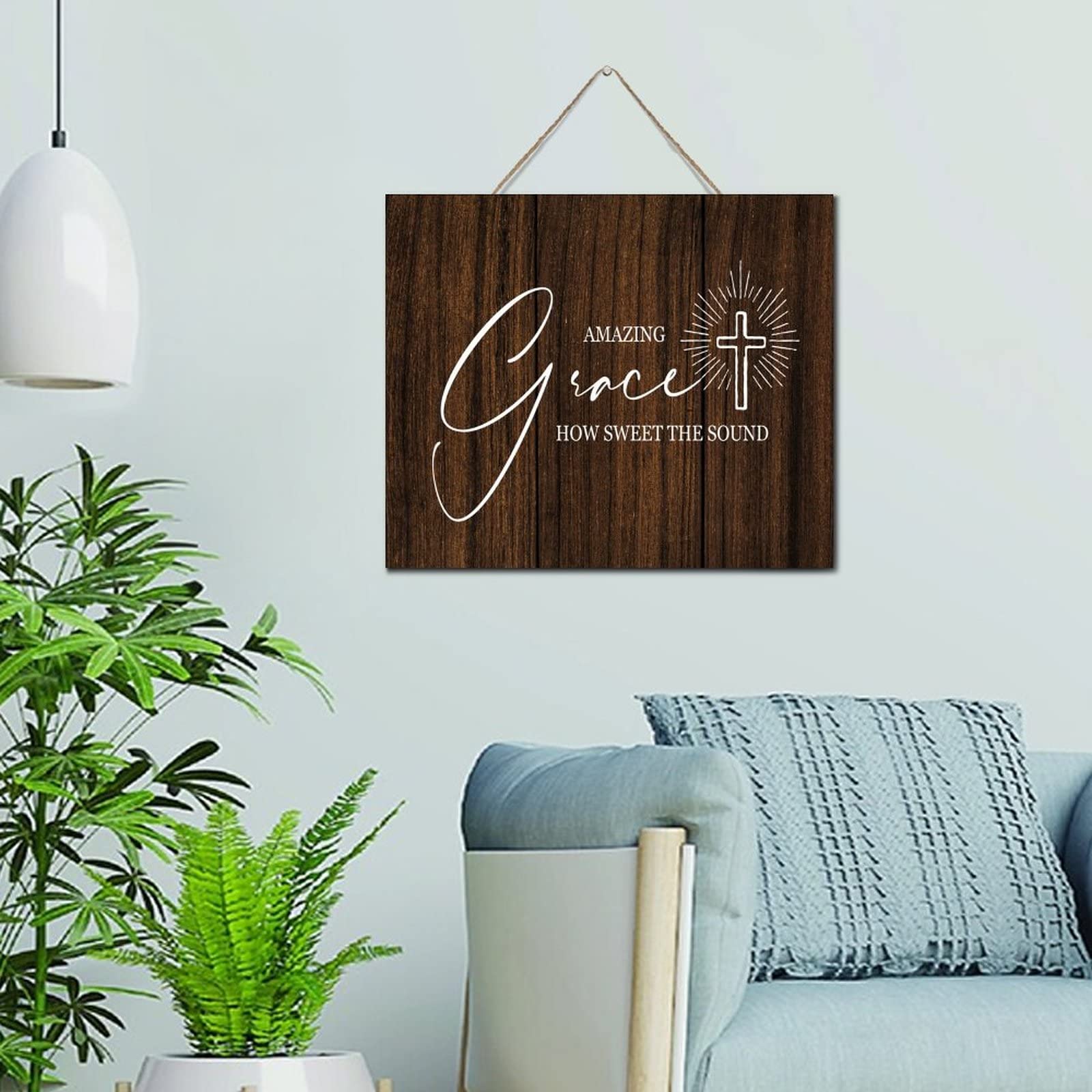 Placa de madera para pared de 10 x 12 pulgadas estilo palé rústico de granja