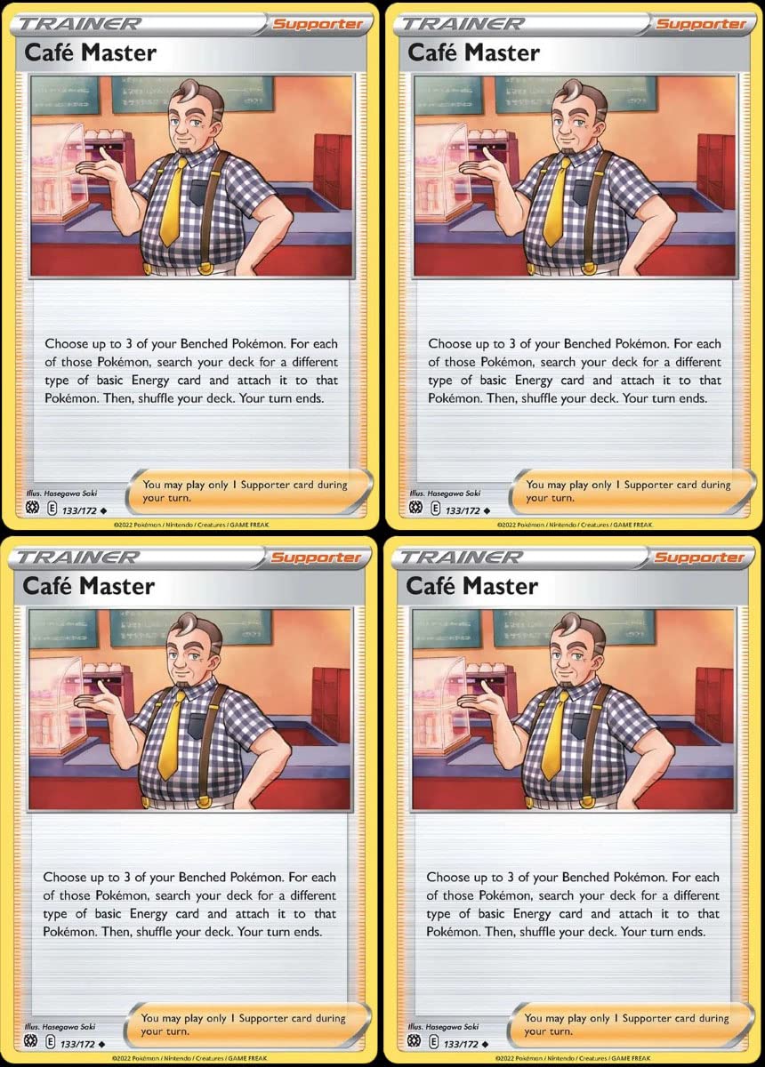Café Master 133/172 – Brilliant Stars – Pokemon Trainer Card Play Set x4:  Amazon.de: Toys