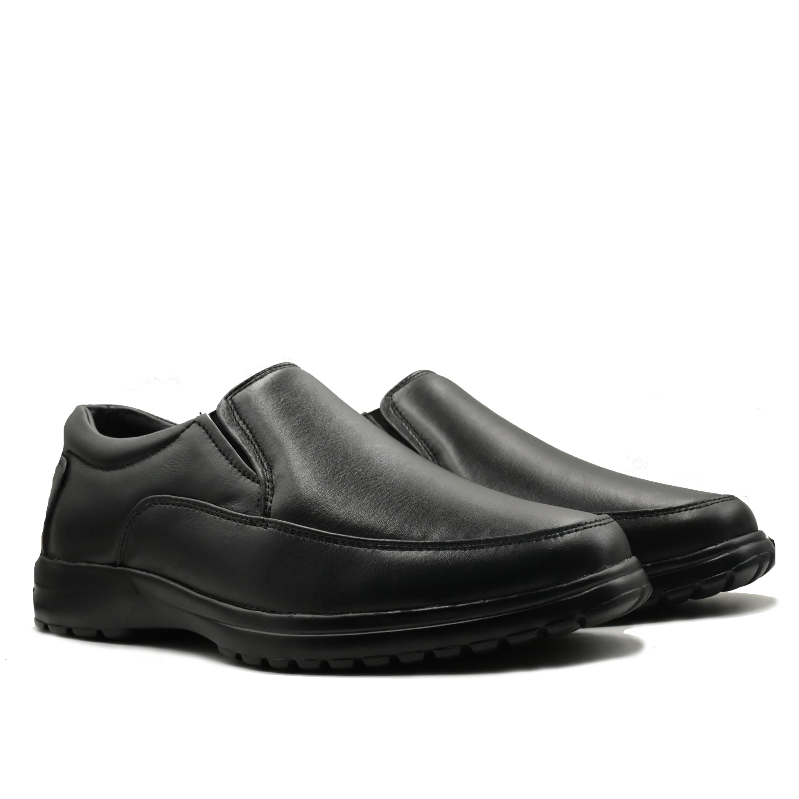 doctor ortho-flex Genuine Leather Formal Shoes for Men | Premium Comfort Lightweight Slip-On Office Business Loafers | Cushioned Footbed & Anti-Skid Sole-10001-LEATHER-picture-20