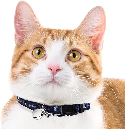 Miniatura 33 de MLB CAT Collar de satén de Los Angeles Angels, collar de equipo de béisbol para perros y gatos. Un collar de gato brillante y colorido con colgante