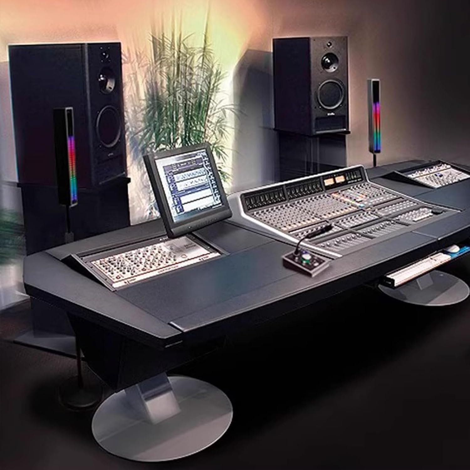 Audio-Spektrumanalysator mit 96-LED-VU-Meter, 8 Anzeigemodi, 5 Helligkeitsstufen, rackmontierbar für Studio und Zuhause. Familientreffen