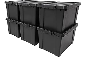 6-Pack USA 19 Gallon Heavy-Duty Storage Totes