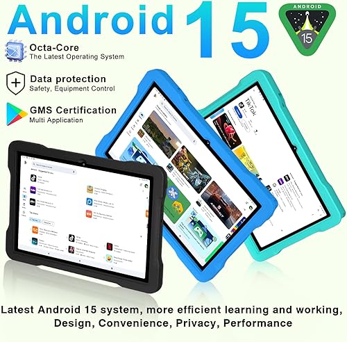 Miniatura 2 de UJJ Tableta para niños de 10 pulgadas Android 15, 30 GB RAM 64 GB ROM 1 TB de expansión, tableta Octa-Core con Gemini AI, 6000 mAh, WiFi 5G,