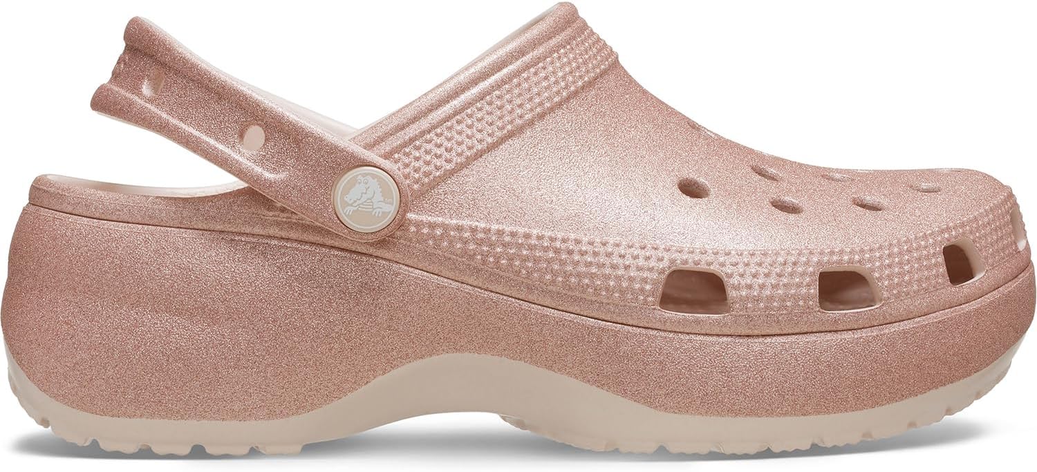 Crocs Women's Classic Platform Glitter Clog - Image 5