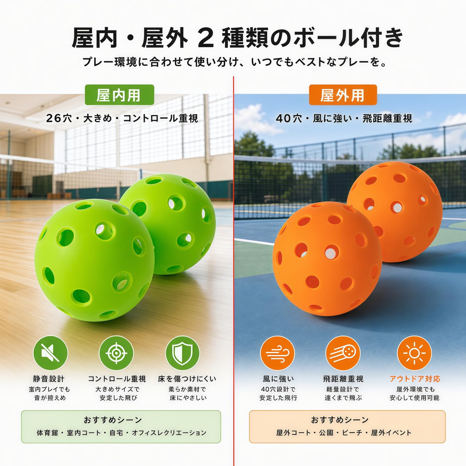 Amazon | ZHENGTU ピックルボール パドル セット 2本セット初心者