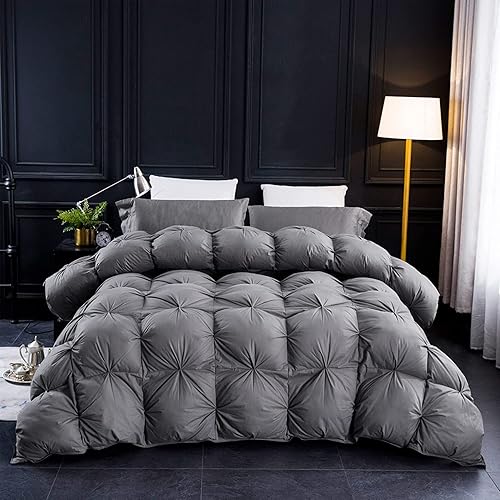 Miniatura 10 de Three Geese - Edredón de plumón de plumas de ganso plisado, tamaño Queen, potencia de relleno de 750 +, 1200 hilos de tela de algodón, edredón cielo