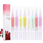 SULLMAR 8Pcs Nail Cuticle Oils Nail Nutrition Oil Pen Nail Nourishment Pens 8 Smell Cuticle Nourish Skin Nail Care (8pcs)
