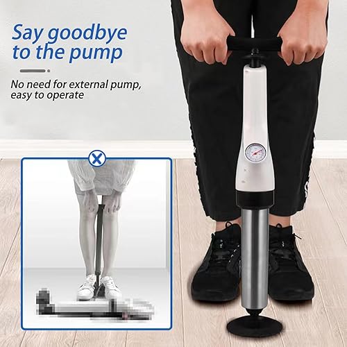 Miniatura 5 de ZXJHGXS Émbolo de aire para inodoro, émbolo de inodoro de serpiente de drenaje, removedor de obstrucciones de drenaje, émbolo de alta presión con 3