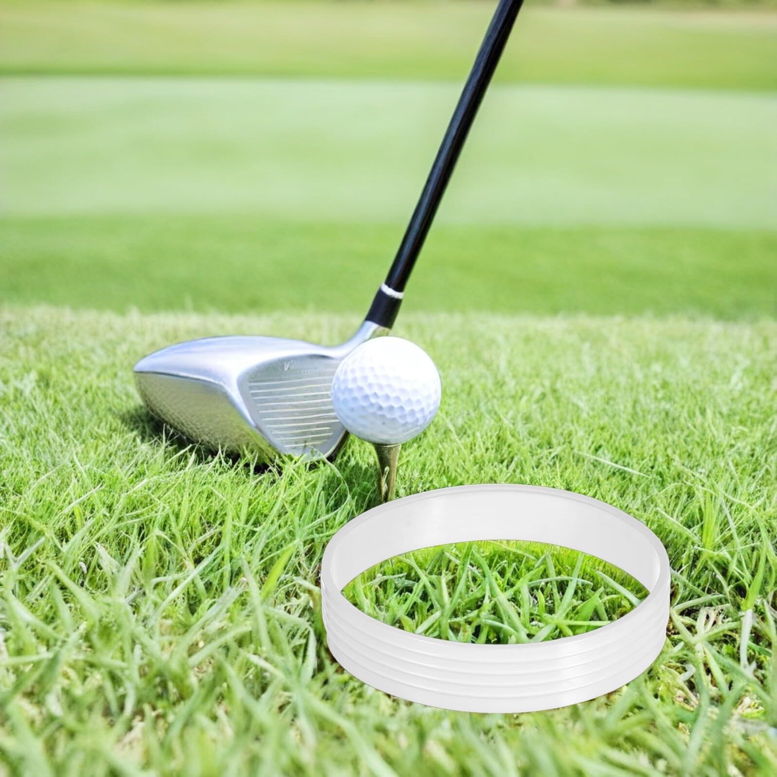 SOIMISS Anillos Blancos para Hoyos de Golf de 8 Piezas en Plástico PP
