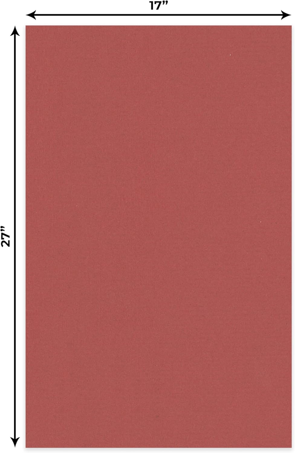 CountryArtHouse Brick Red 17x27 Uncut Art Mat Board - No Opening - 1 Mat