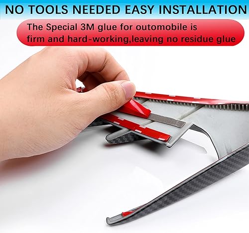 Miniatura 6 de YHCDSEA Funda de protección para cámara lateral Tesla Model 3Y HW3.0, compatible con Tesla Model 32020-2023.6 Tesla Model Y (patrón de fibra de