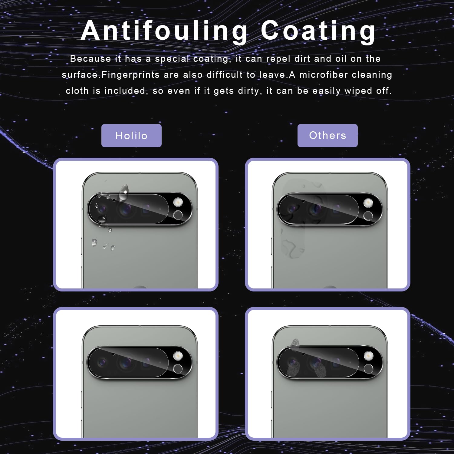 Protection Caméra Arrière Google Pixel 9A | Film Verre Trempé 9H Anti-rayures | 2 Pièces Noir Ultra-transparent