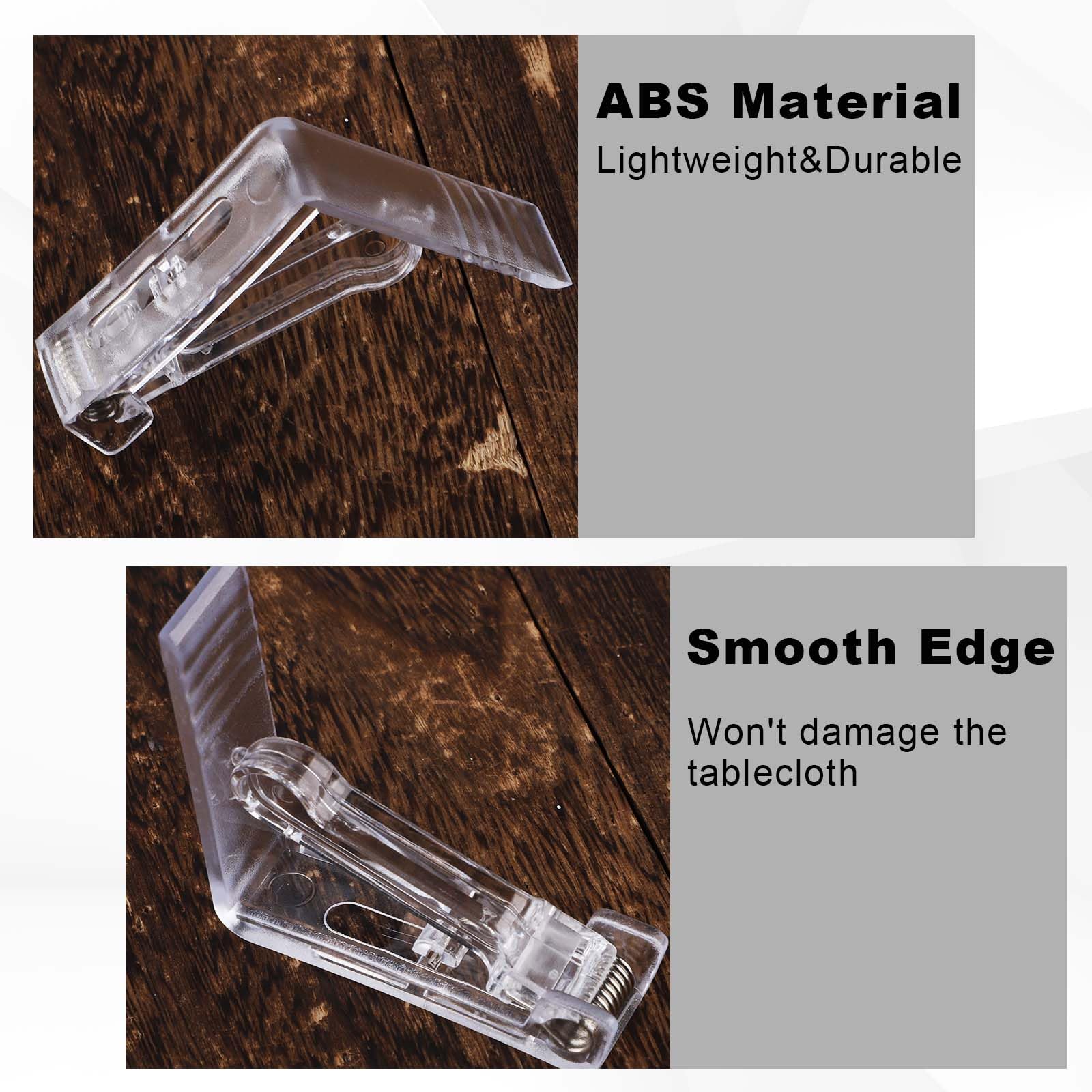 Pinces à Nappe - 20 Pièces En Plastique - Pinces à Nappe à Ressort