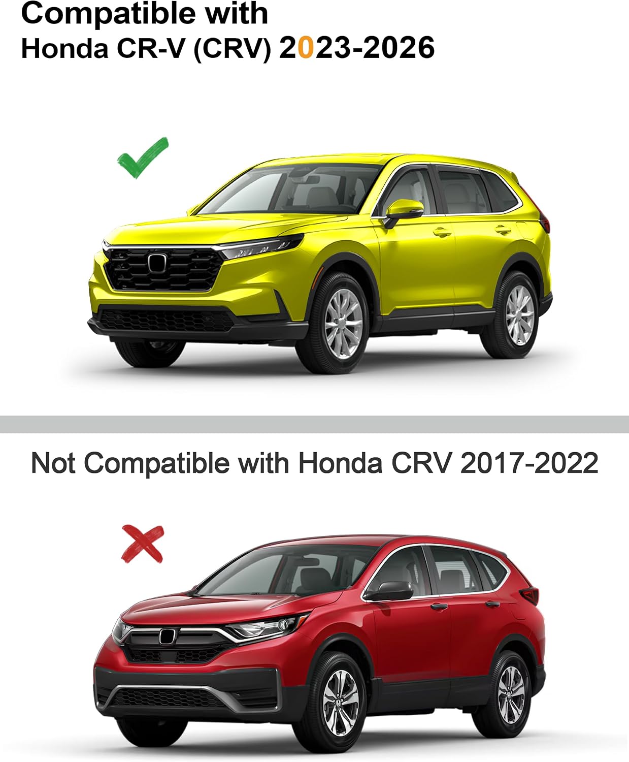 in-Channel Window Rain Guards Fit for Honda CR-V CRV 2023-2026 C-RV Extra Durable Rain Guard Window Deflectors Vent Visors Vent Shades Exterior Car Accessories- 4 pcs