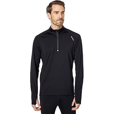 Мужская рубашка Hot Chillys Micro-Elite Chamois Zone Zip-T black/black