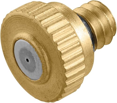 Paquete de 20 (100 boquillas en total) Boquilla de nebulización de latón Orbit para refrigeración al aire libre