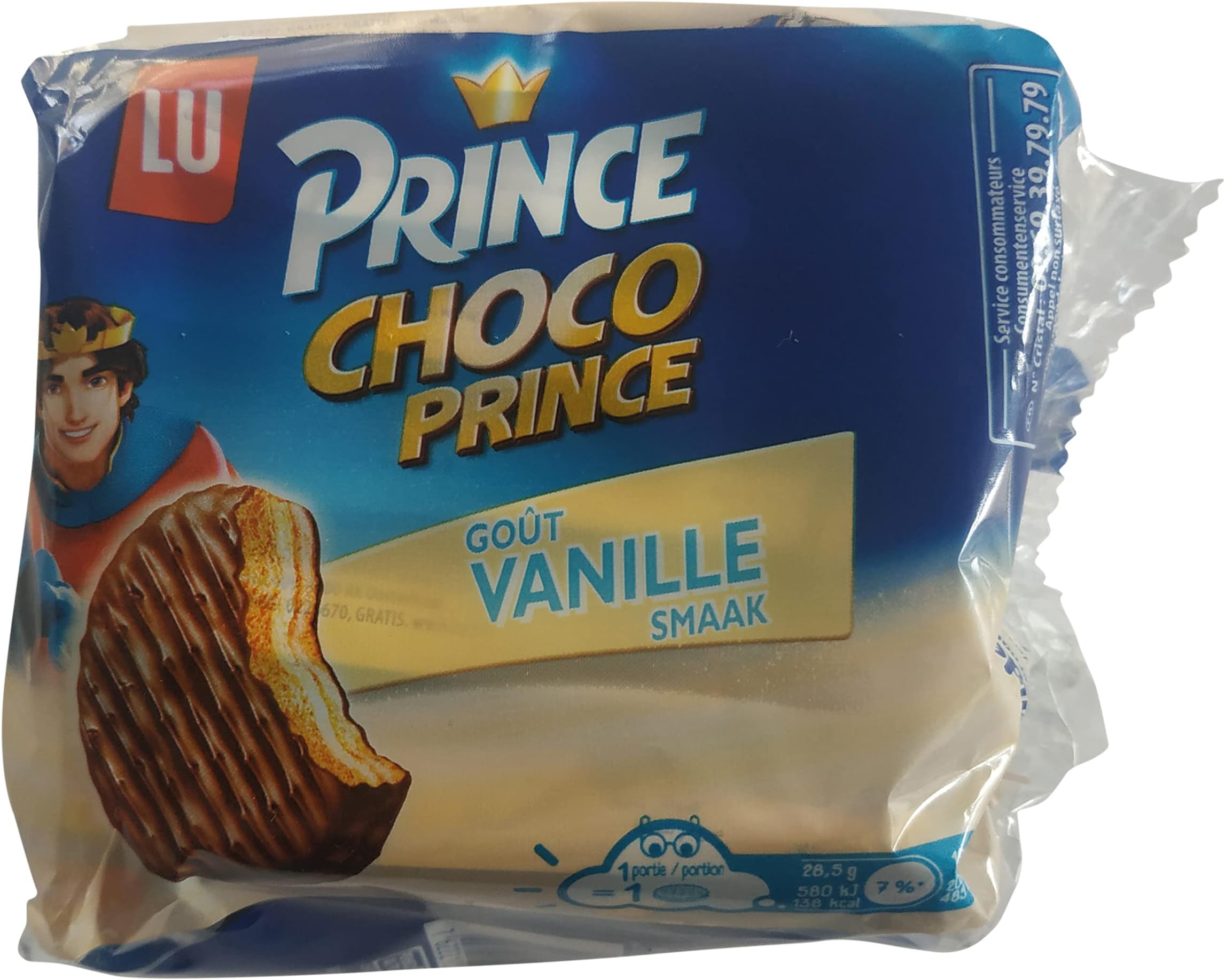Prince Biscuits | LU Cookies | Vanilla Filled Grain Biscuits covered with Milk Chocolate | LU Prince Choco Prince | 6.03 Ounce Total Weight