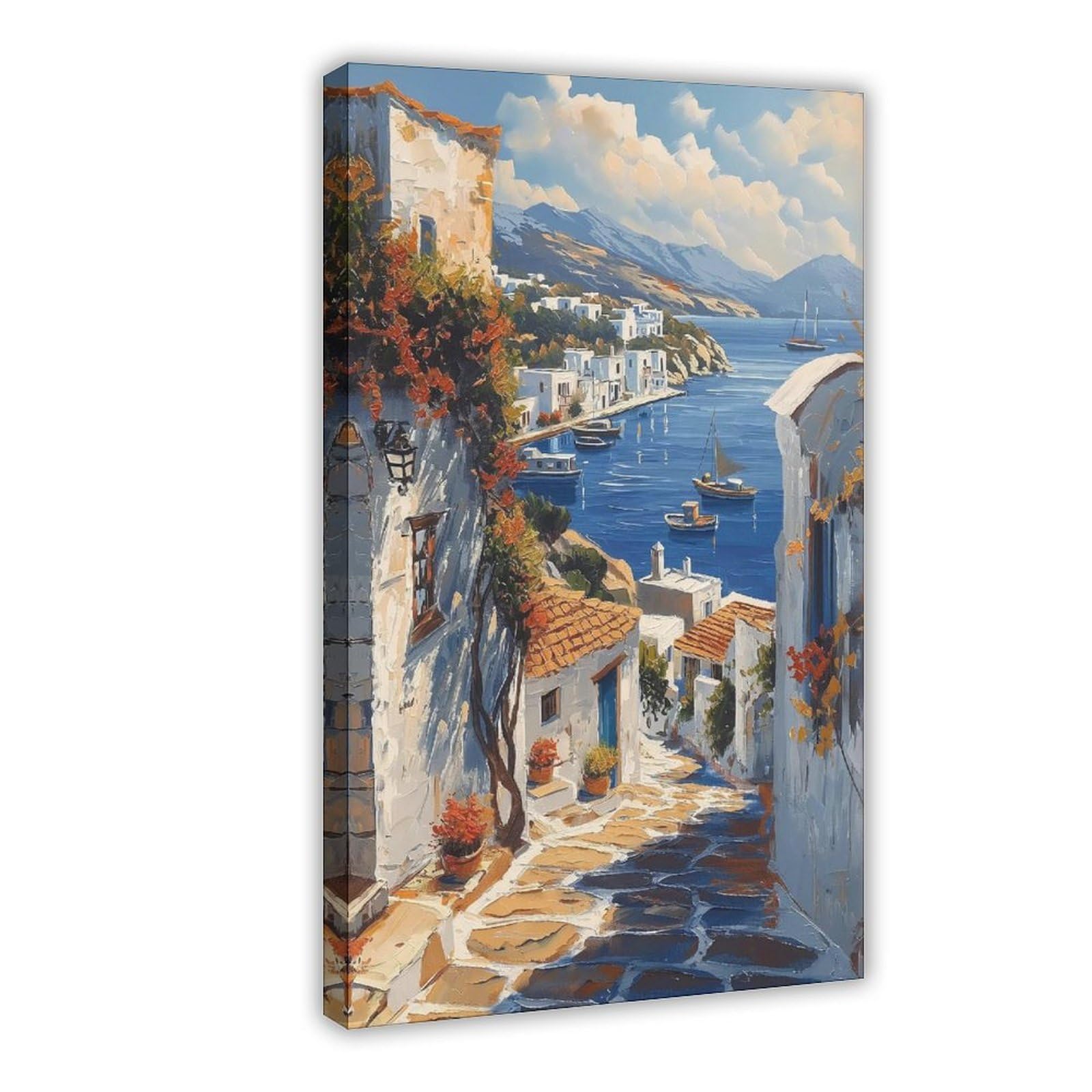 Bareronor Paros Greece Canvas Poster for Office Decor Gift
