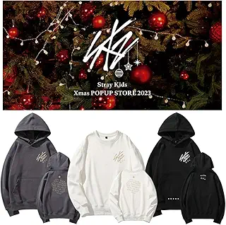 ZYNE Stray Kids パーカー ストレイキッズ Xmas2023PopUp グッズイベント服 長袖 フード付き ヒョンジン フィリックス リノ ハン春秋服 日常着 kpop記念シャツ ヒップホップ レジャー 韓流応援グッズ 男女兼用 カップルの服装 (06,L)