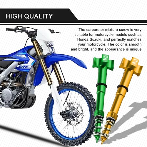 Miniatura 7 de Tornillo de mezcla de carbohidratos, tornillo de mezcla de combustible de aire para motocicleta, tornillo ajustador de carburador, ajustador