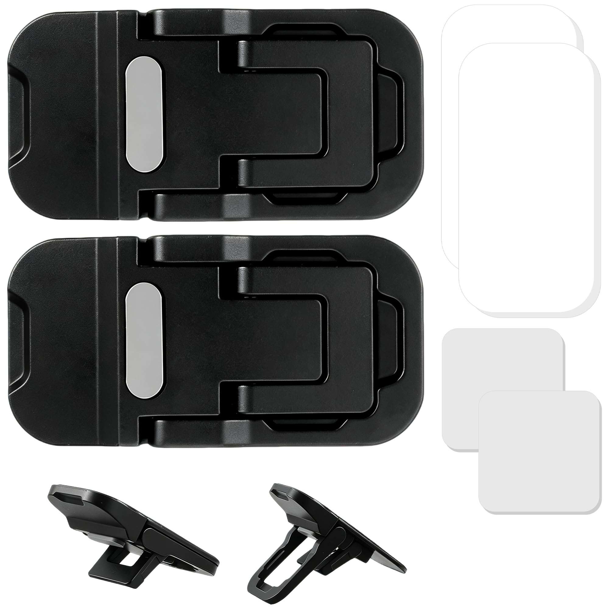 KORVANEL Laptop Riser Zinc Alloy Adhesive Keyboard Stand Black