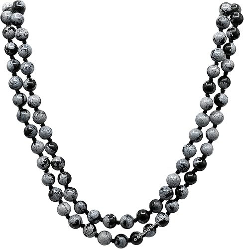 Miniatura 6 de Amazing Gemstone Japa Mala - Collar de 108 cuentas de oración y pulsera de muñeca Mala para meditación