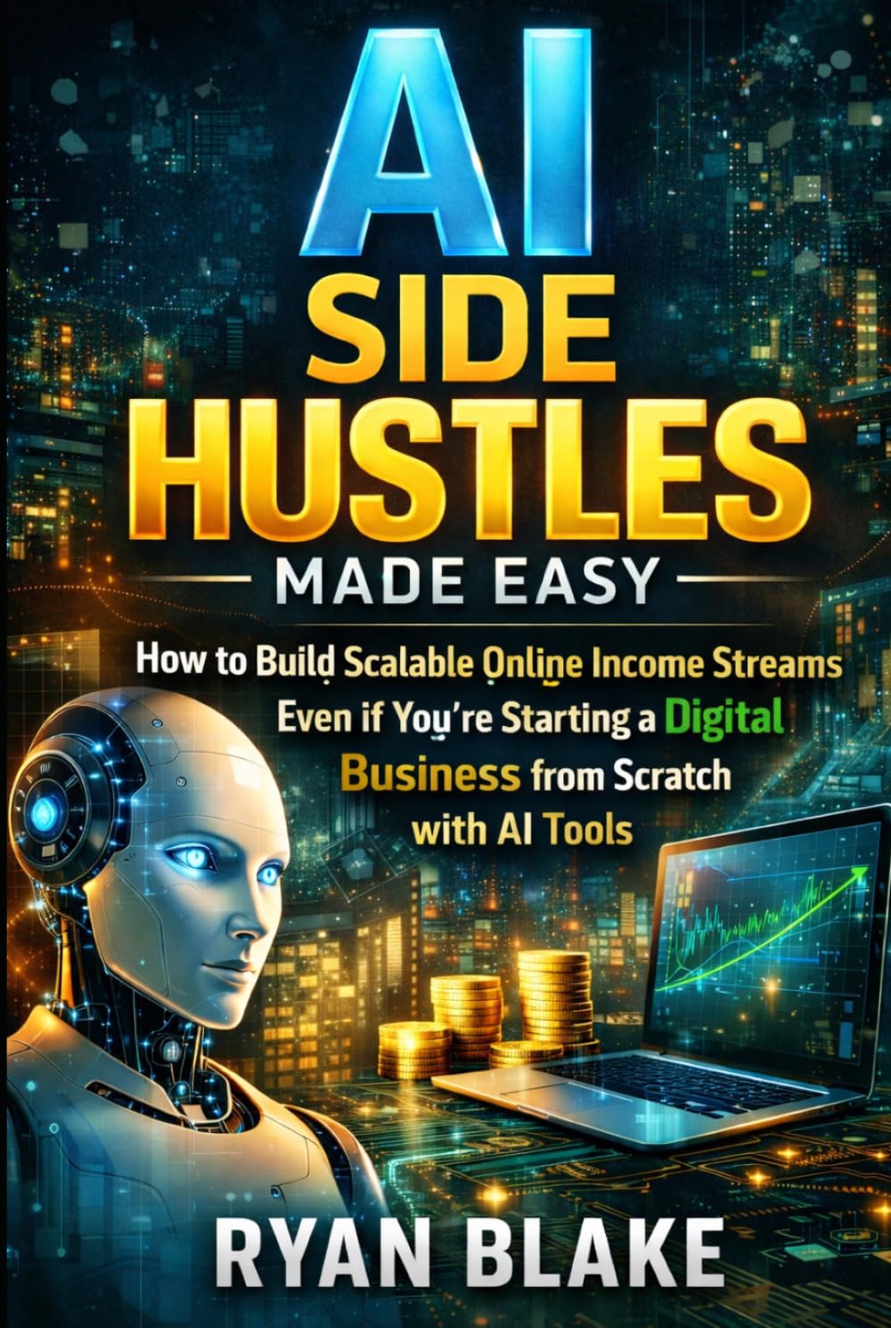 AI Side Hustles Made Easy: How to Build Scalable Online Income Streams Even If You're Starting a Digital Business from Scratch with AI Tools (AI Money Blueprint Series)