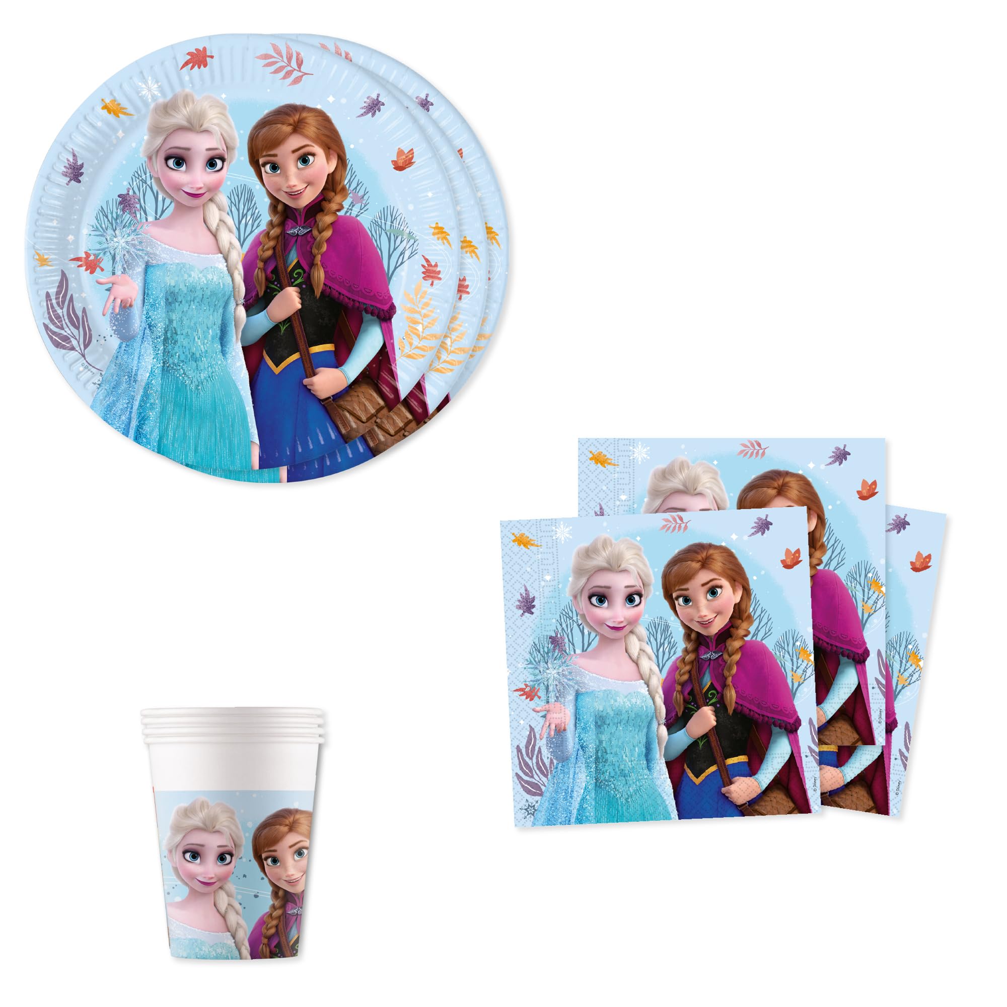 Disney Frozen Idyllic Tableware Party Set for 8 Guests (36pc)