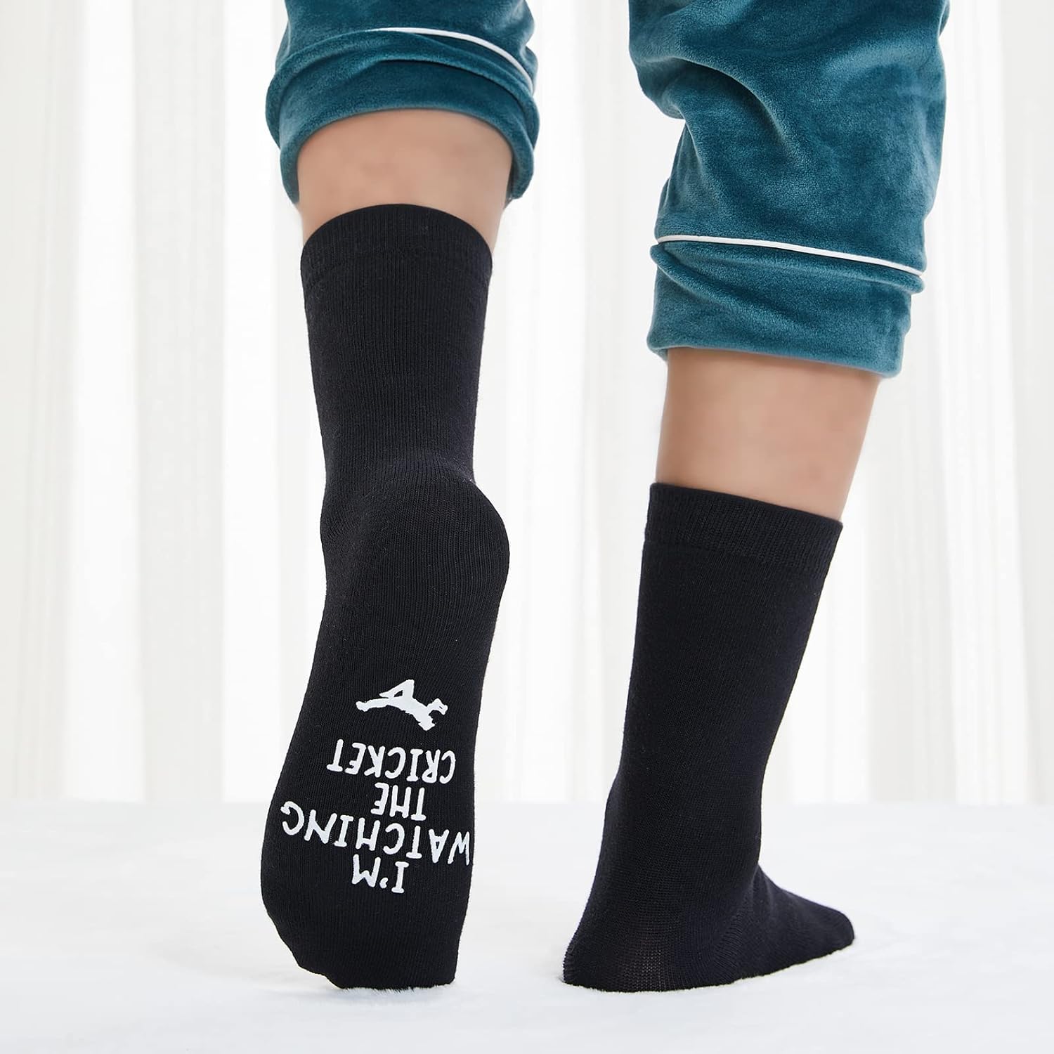 Personalised cotton Cricket socks, novelty gift idea,Father's Day,Birthday, gift for him, stocking filler - Image 4