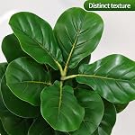 Figuier artificiel avec planteur blanc, 5ft Grand arbre Faux Tall Plantes artificielles Intérieur pour le bureau intérieur Salle de séjour Décor