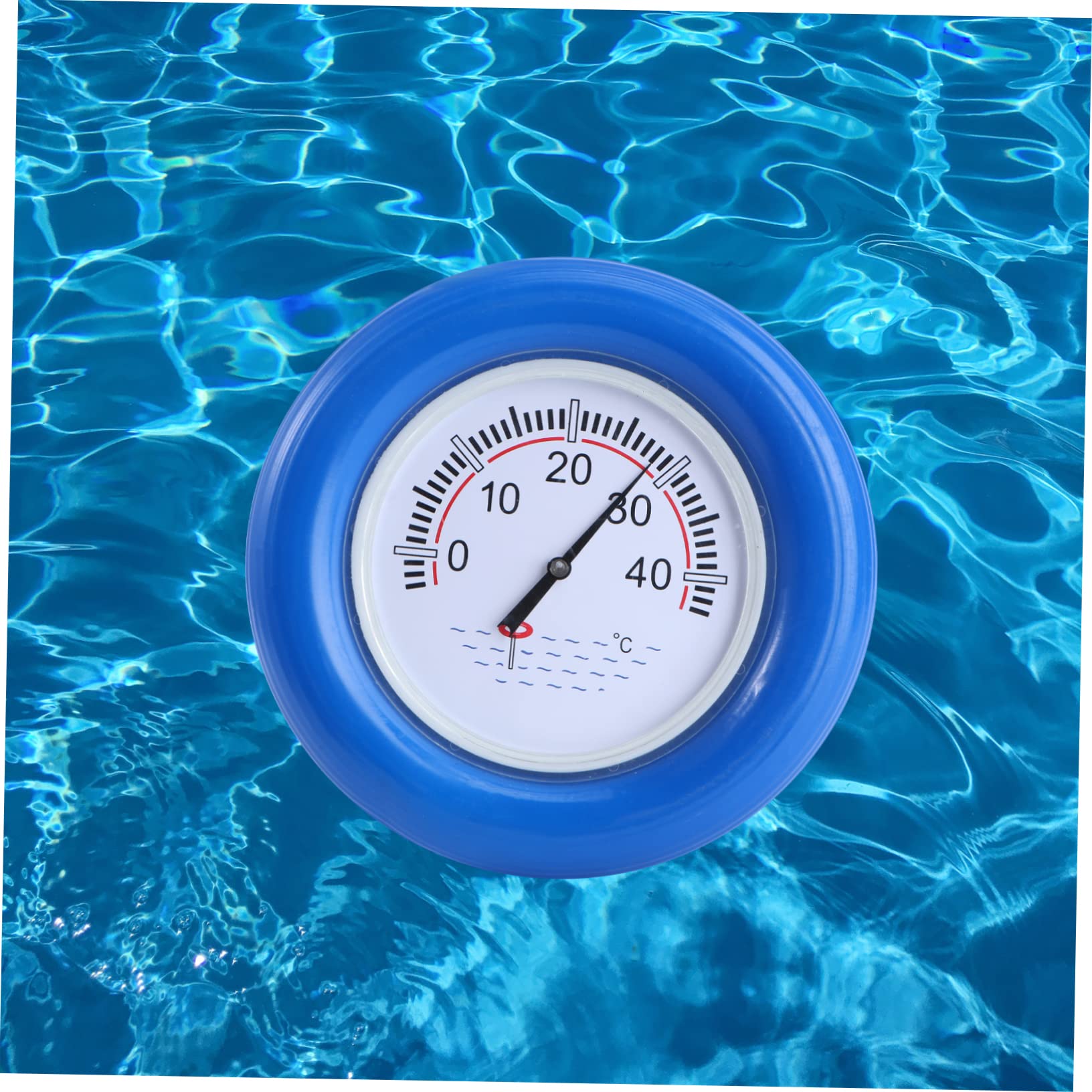 Termometro Galleggiante per Acqua, Grande Display, Blu | Acciaio Inossidabile e Plastica, Lettura Accurata per Vasche Interne e Hot Tub